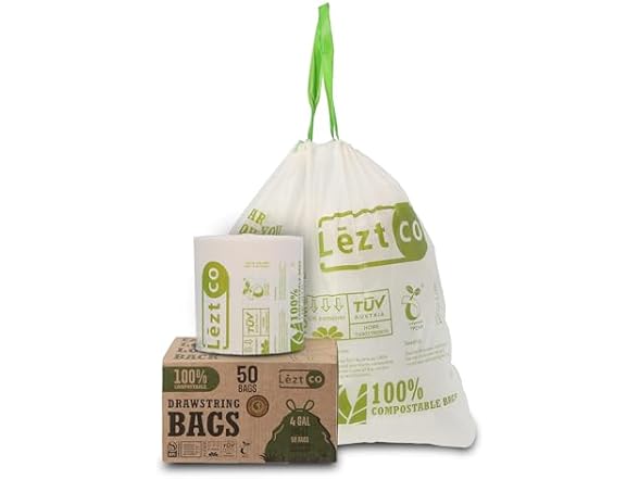 LEZT CO Compostable Garbage Bags