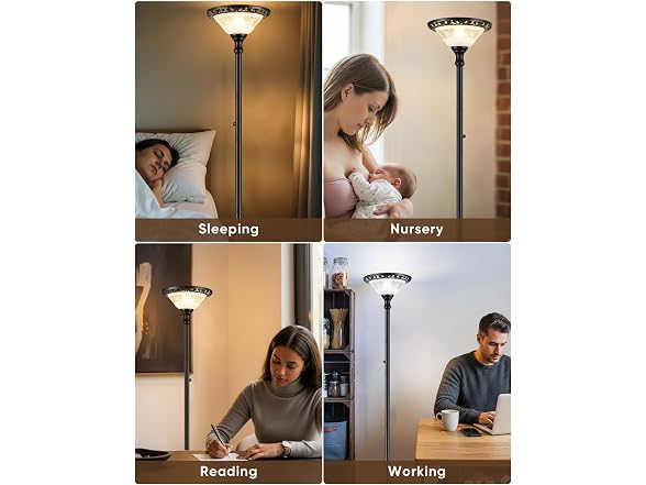 PARTPHONER Torchiere Floor Lamp