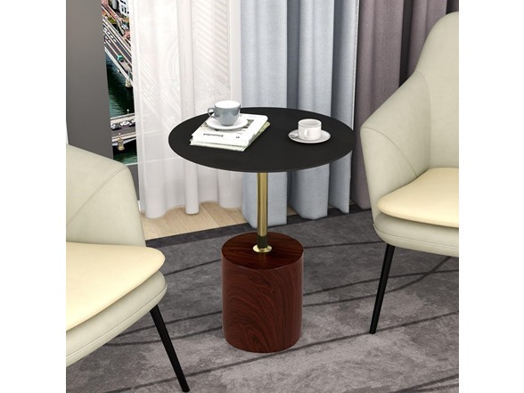 LeisureMod Malta Round Side Table