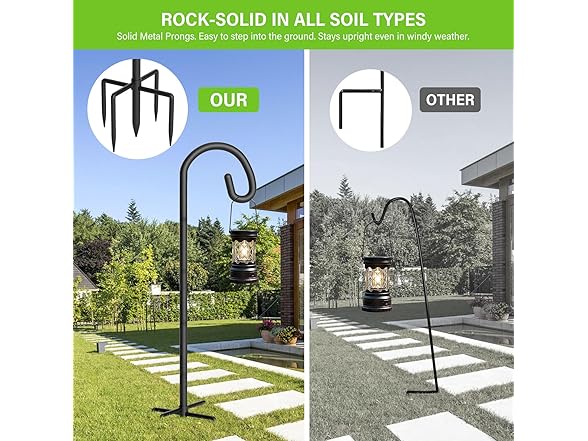 Gientan Shepherds Hooks for Outdoor