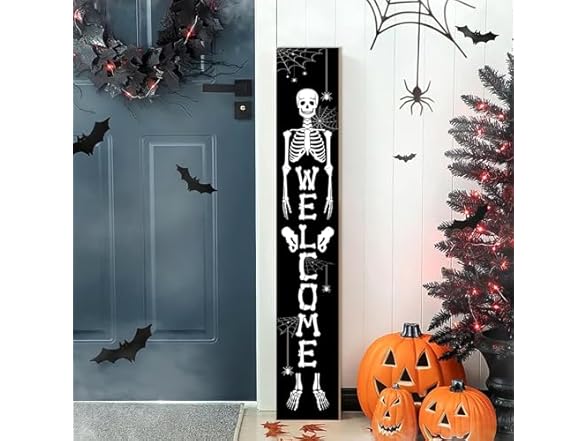 Halloween Porch Sign Welcome