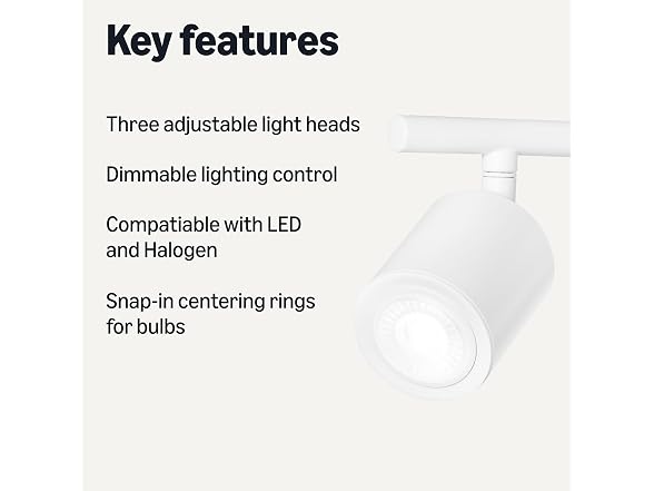 Amazon Basics 3-Light Track Lighting Kit