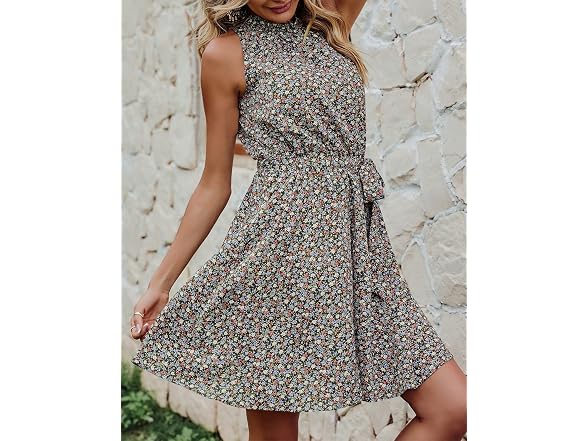 Btfbm Women (M) Summer Halter Neck Sundress