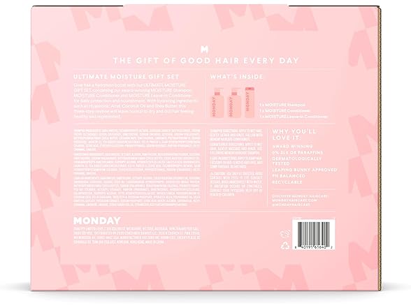 Monday Giftset - Moisture 12oz Shampoo & Conditioner Set