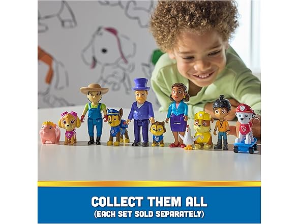 Paw Patrol Skye, Farmer Yumi & Piggie Figures