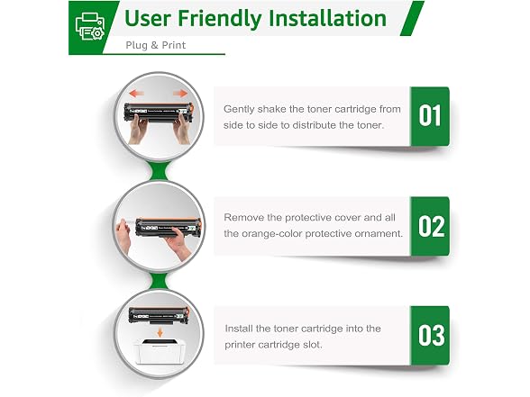 GREENSKY Compatible HP 48A Toner Black