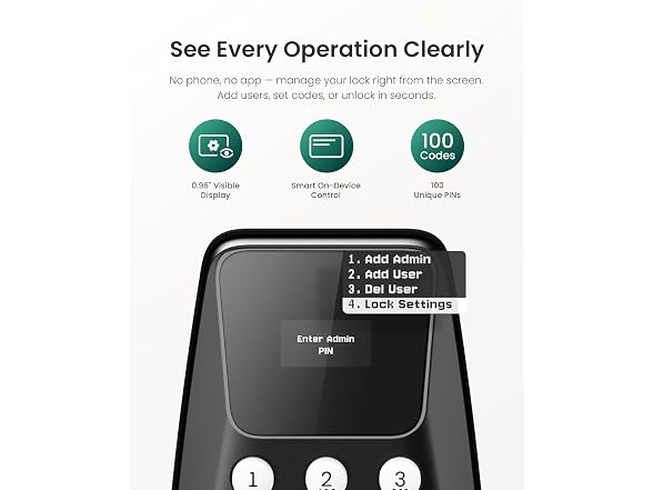 DESLOC C100 Smart Lock with Lever Handle