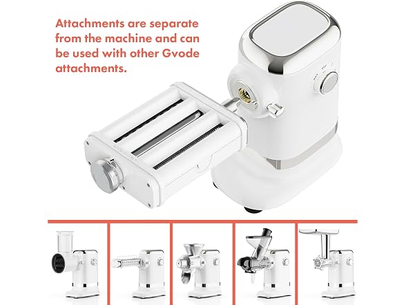 GVODE White Electric Pasta Maker Machine