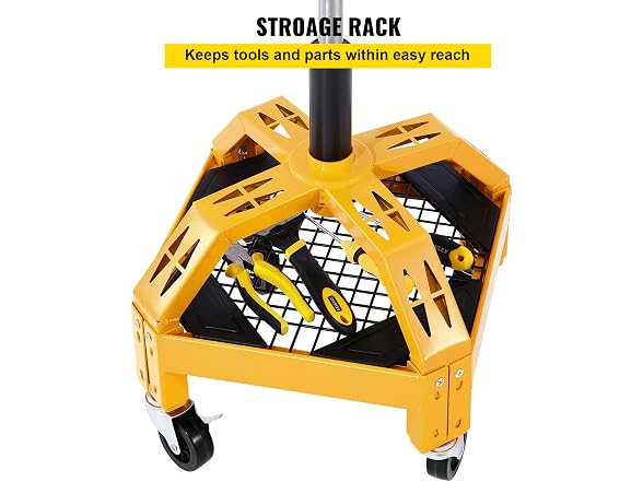 Rolling Garage Stool, 300LBS Capacity 28.7in