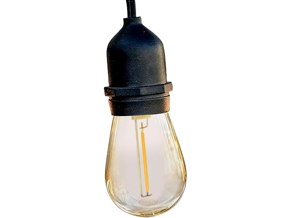 Globe 24' S14 Dublin LED Vintage String 12 Bulb Set