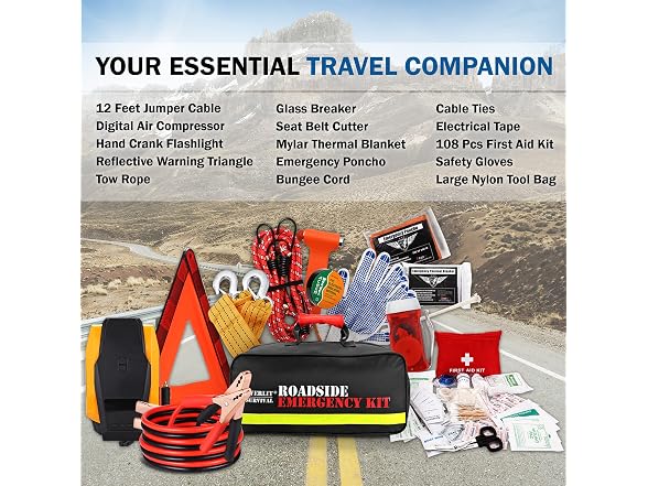 Everlit Survival Car Emergency Kit