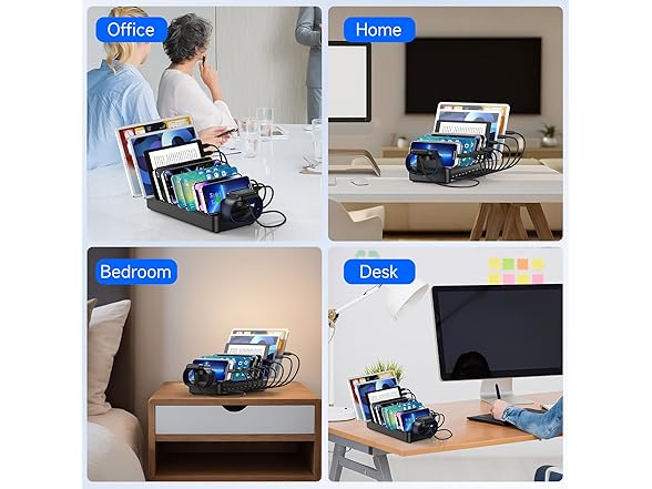 MERGROLY 320W 10-Port Multi-Device Charger