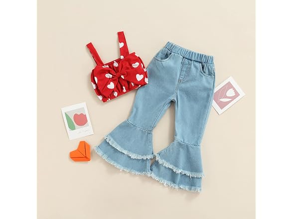 Eadrioss Girls (Toddler) 2pcs Kids Baby Day Pants