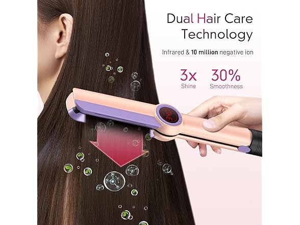 HITTIONA Flat Iron Hair Straightener – 1.75” 