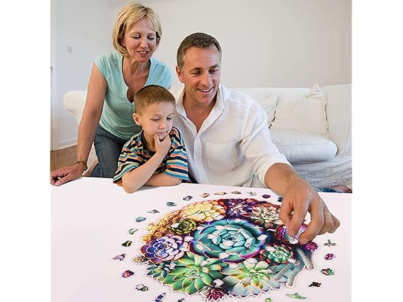 1000 Pcs Wooden Plant Puzzle