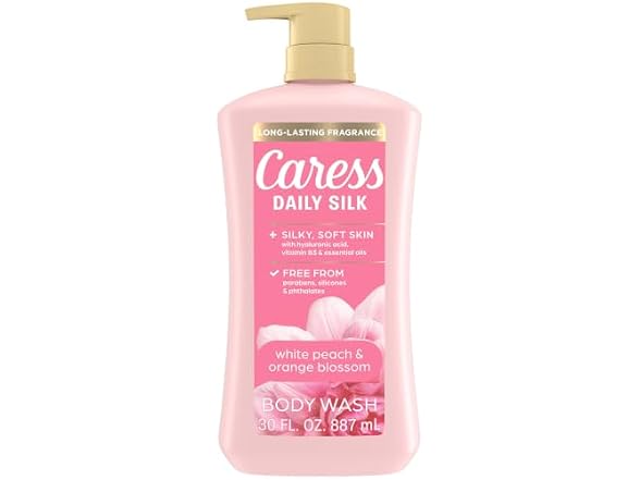 Caress Daily Silk, White peach and