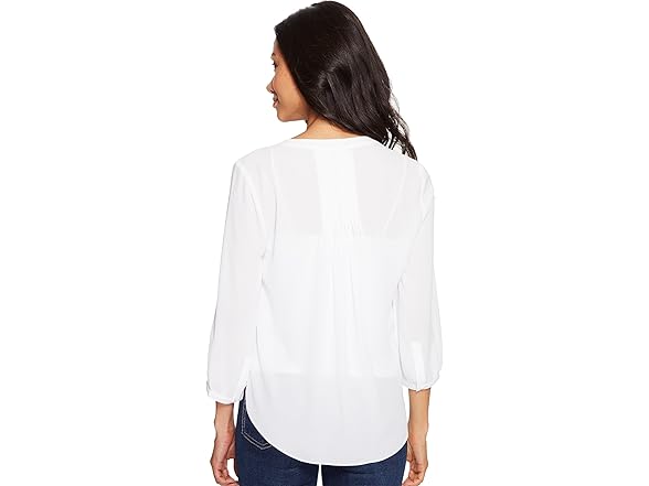 NYDJ Women's Petite White Blouse (M/P)