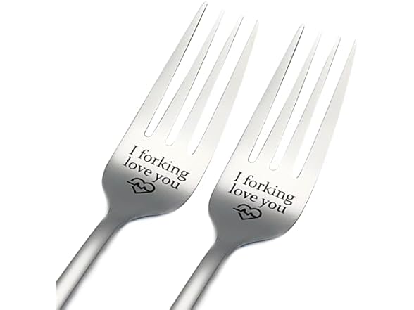 KOOLYI I Love Forking You Dinner Forks