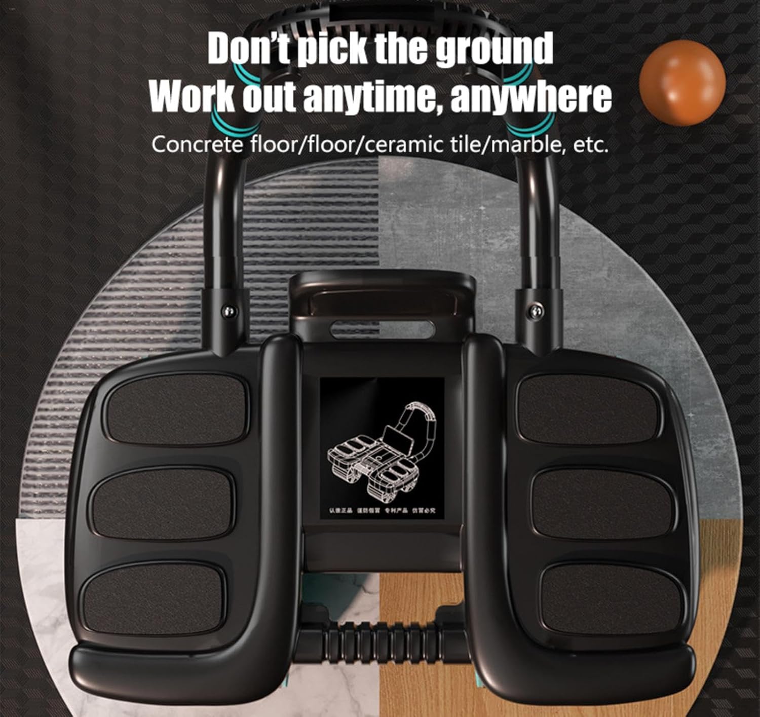 Automatic Rebound Ab Roller 4-Wheel - Gallery 6