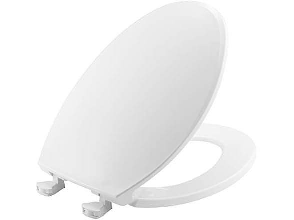 BEMIS 1800EC 000 Plastic Toilet Seat with Easy Cle