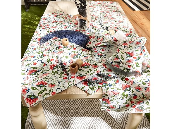 DII Garden Inspired Outdoor Tablecloth, 60"x120"