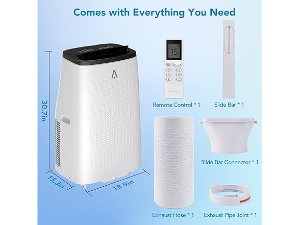 Vossfamul 700sqft 14,000 BTU Portable AC