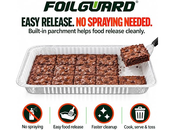 FoilGuard Full Size Shallow Aluminum Pans