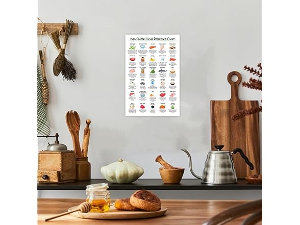 Generic 16x24 High Protein Food Reference