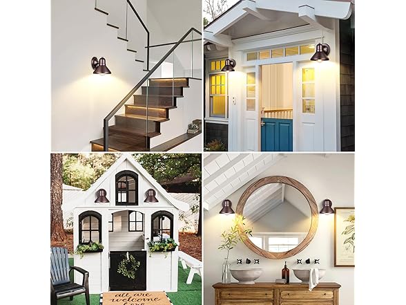 Brightever Outdoor Barn Wall Light Fixtures, 2-Pack