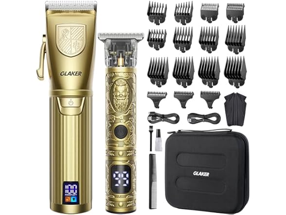 GLAKER Gold Hair Clippers for Men