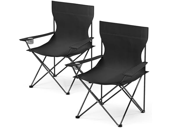 YSSOA Portable Folding Chair, 2-Pack