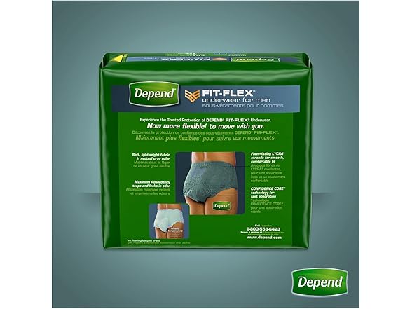 Depend FIT-FLEX Incontinence Underwear for Men