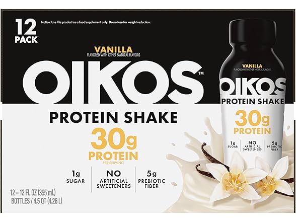 Oikos Oikos Protein Shake, Vanilla, 30g High P