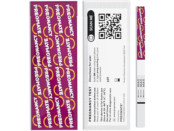 Pregmate 100 Pregnancy Test Strips (100 Count)