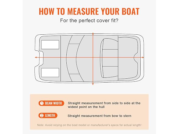 Pontoon Boat Cover, 23'-24' Waterproof