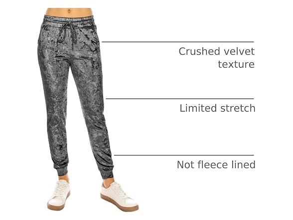 Always Women (XS) Velvet Jogger Pants