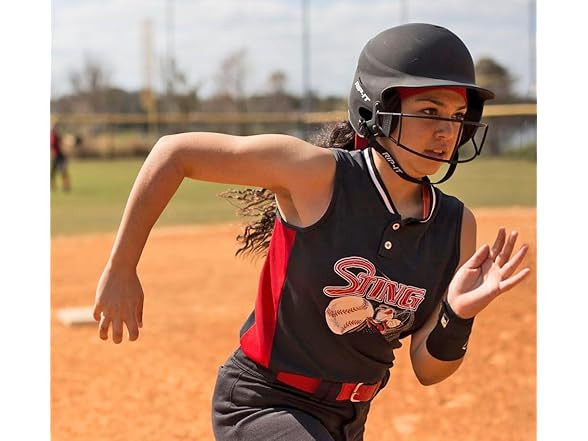RIP-IT Vision Pro Softball Batting Helmet w/ Face Mask - Gallery 6
