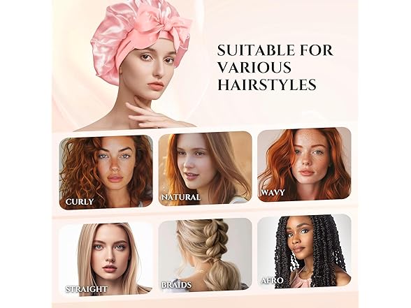 Reversible Satin Bonnet for Sleeping Women