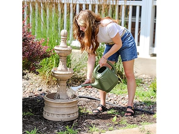 Sunnydaze Cyprus 39" H 3-Tier Outdoor Water Fountain