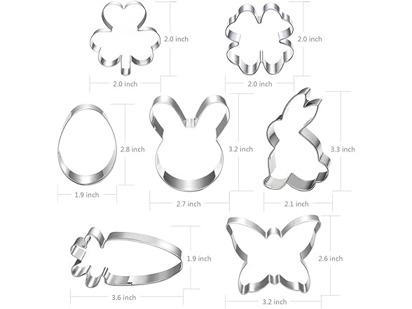 LUBTOSMN Shamrock Easter Cookie Cutter