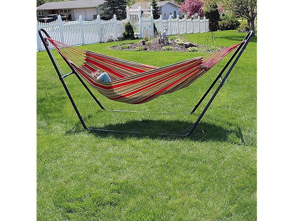 Sunnydaze Decor Sunset-MHS-Combo Hammock Stand - Gallery 7
