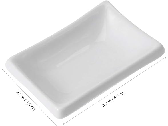 Cabilock Round Tray 2Pcs 3Inch Sauce Dishes Bo