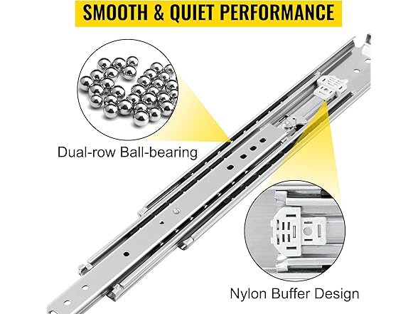 VEVOR Heavy Duty Drawer Slides 24\" Length