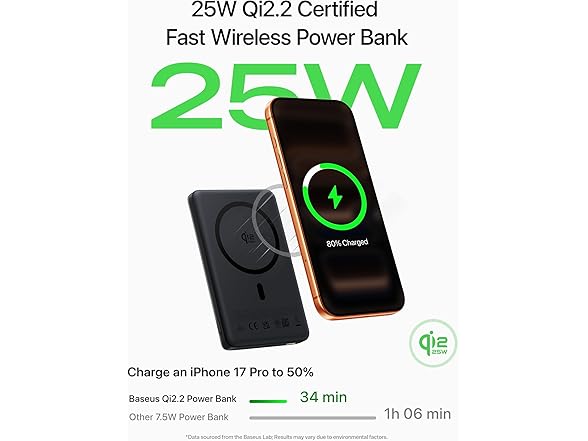 Baseus Picogo AM52 Qi2.2 MagSafe Power Bank | 10k mAh 25W