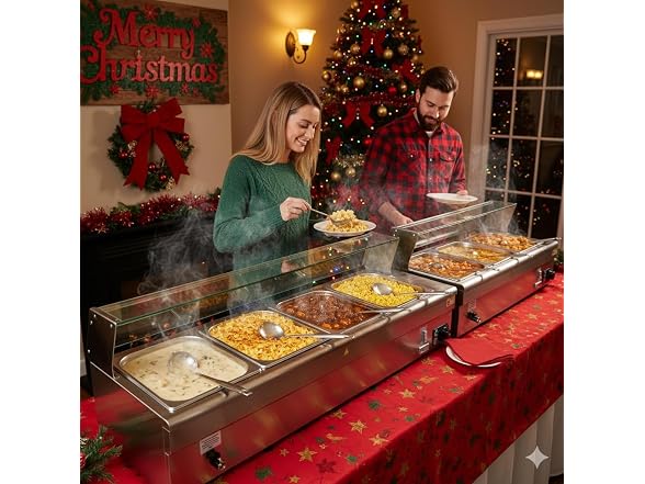 WILPREP 4-Pan Commercial Food Warmer