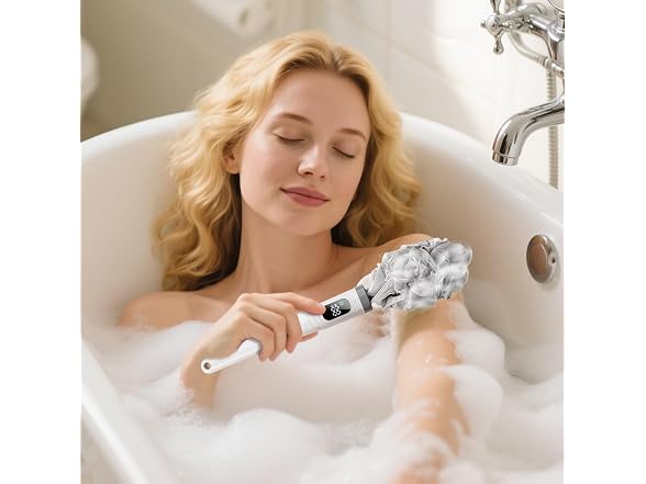 Electric Body Brush Back Scrubber Long