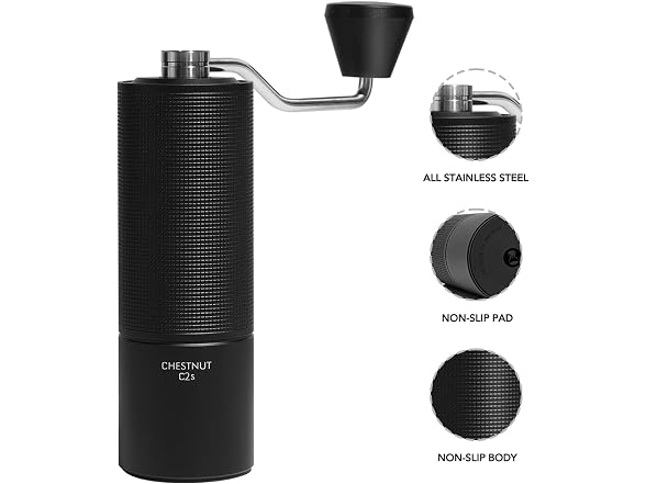 TIMEMORE Manual Coffee Grinder, Steel