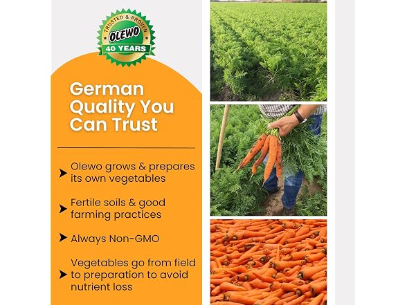 Olewo Original Carrots for Dogs Fiber