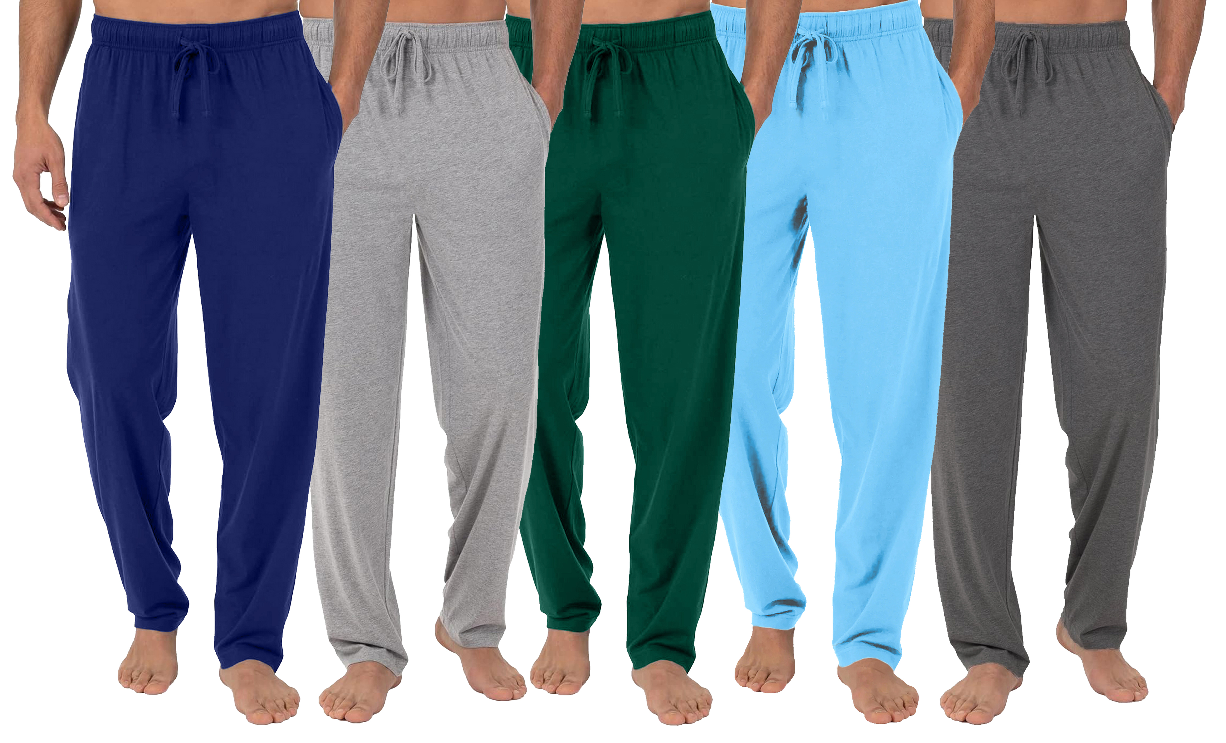 5Pk Mens Classic Lounge Pants - Gallery 13