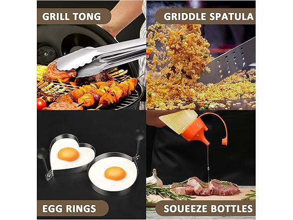 OURCAMP Griddle Accessory Tool Kit